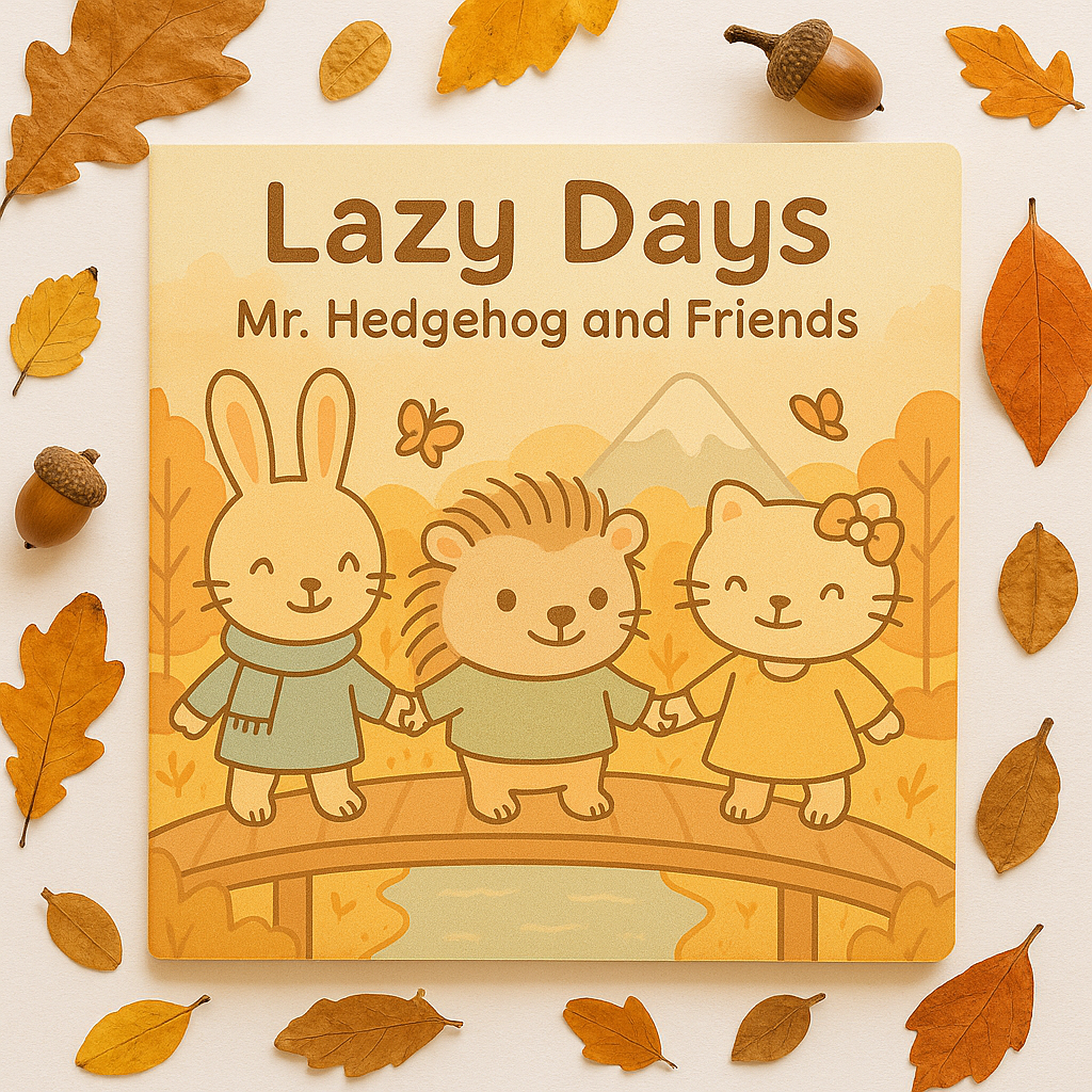 Lazy Days - Mr. Hedgehog and Friends - coloring pages USA